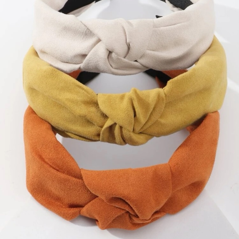 3 pieces twist front headbands